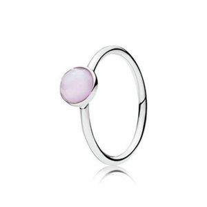 Pandora birthstone collection- pink opal ring